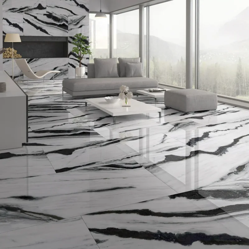 BLACK PANDA Marble Tiles Design