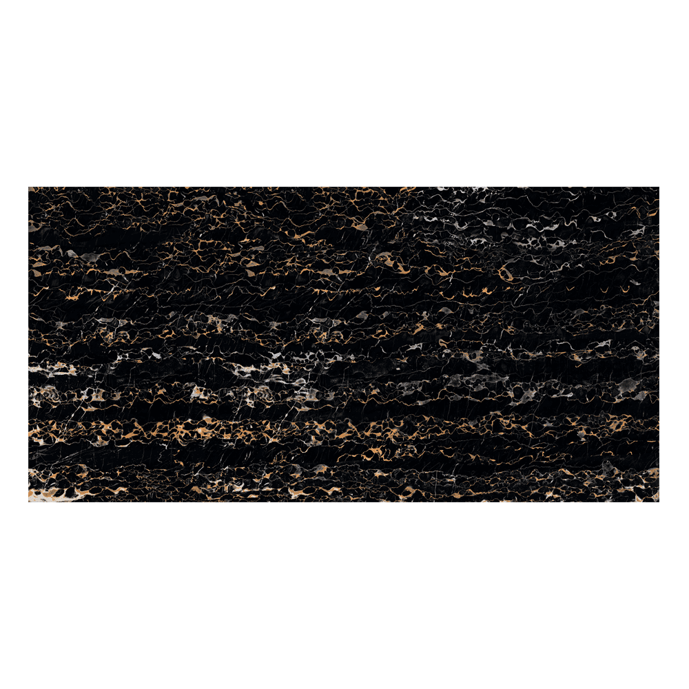 GOLDEN PORTORO Black Marble flooring Porcelain tiles.