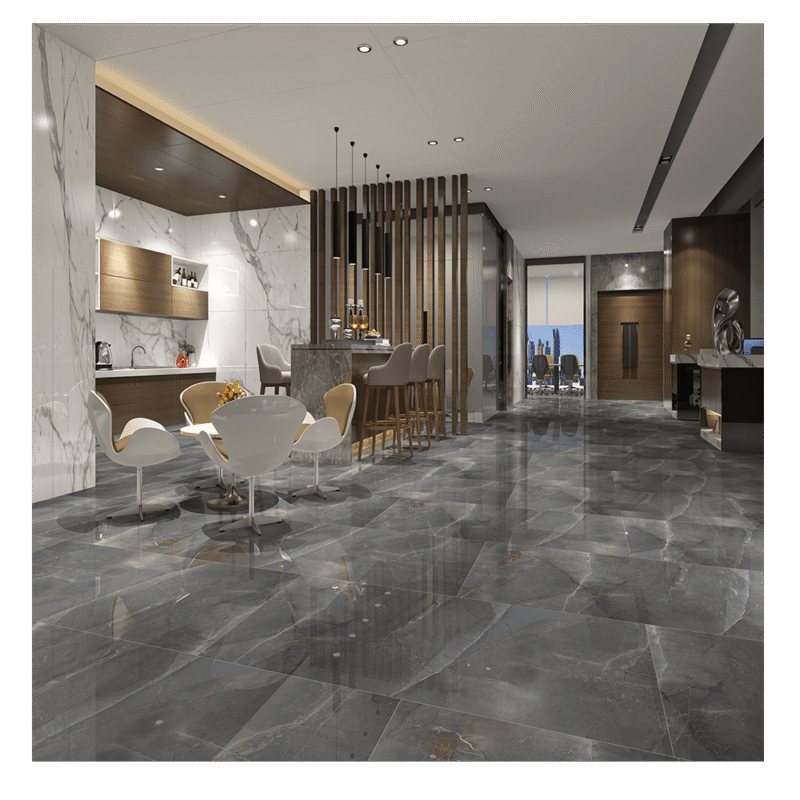 JASTO BLUE Grey Marble Porcelain Tiles