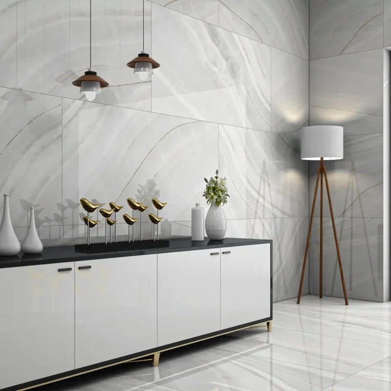 MARVELOUS Grey Marble Look tile