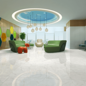 RESILIO ONYX WHITE Marble Look Tile