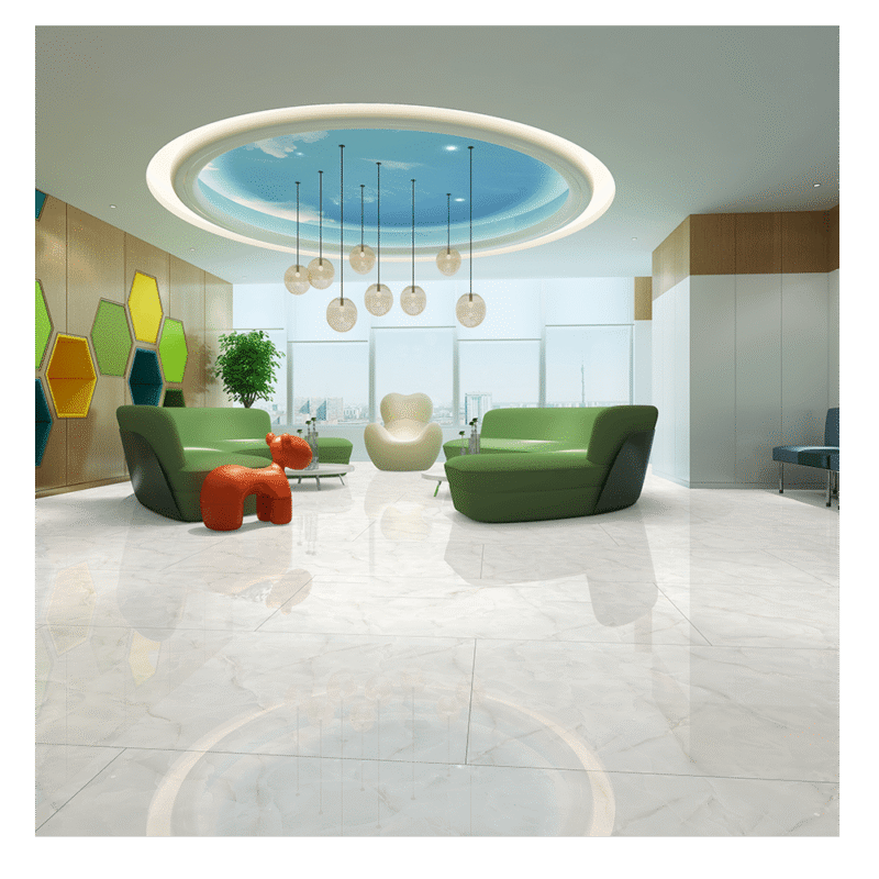 RESILIO ONYX WHITE Marble Look Tile