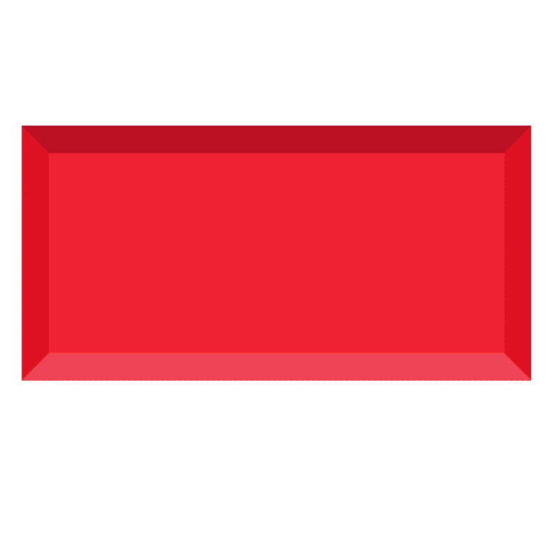 BLOOD RED 100X200 DIAMOND GLOSSY SERIES Subway Tiles