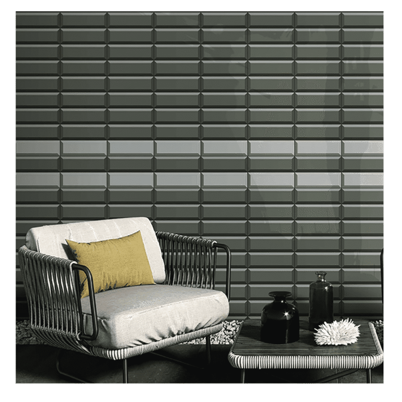 NERO DARK 100X300 DIAMOND GLOSSY SERIES Subway Tiles
