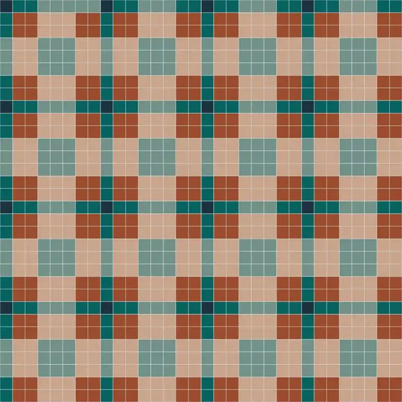 Caribbean Cubes Green Tiles