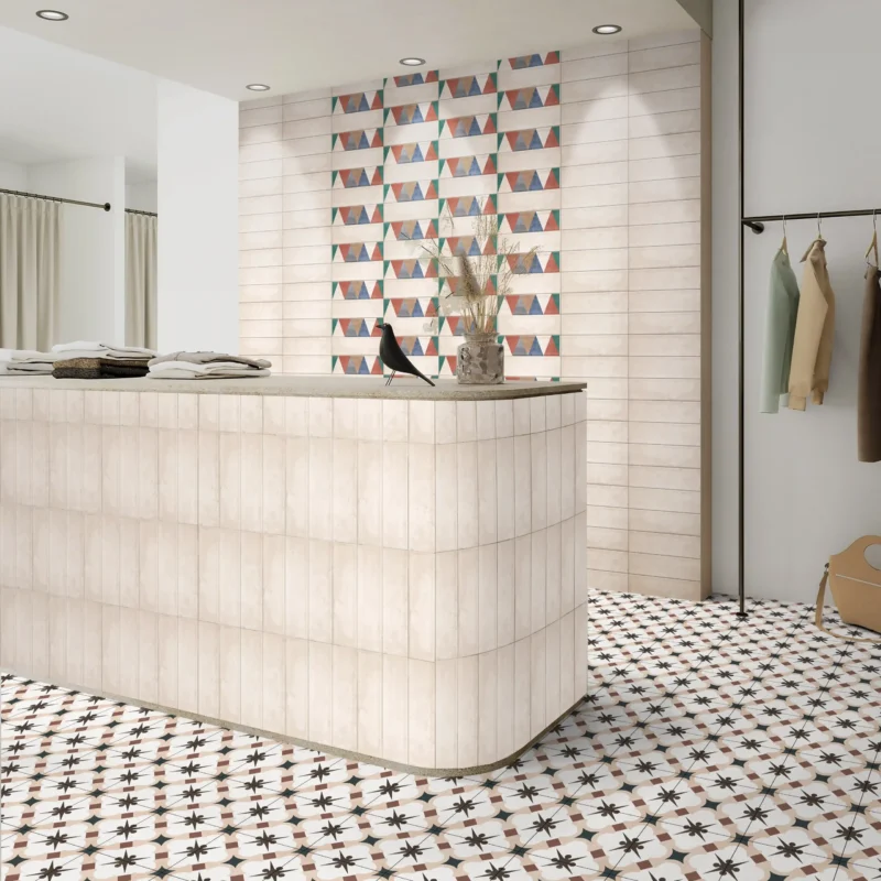 Petra Glass Cream Subway Tiles