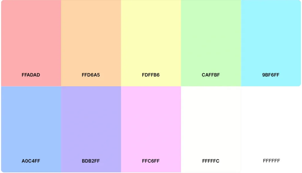 Pastel Color Collection