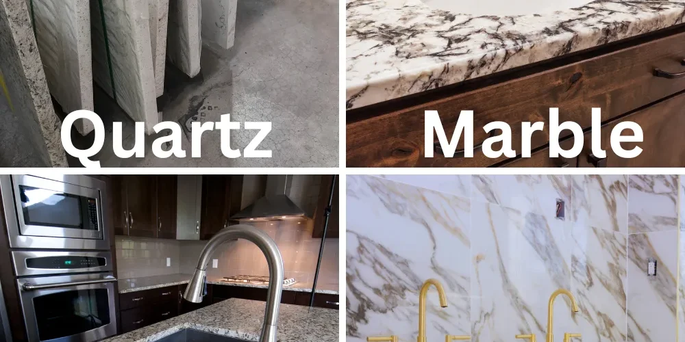 Quartz vs Marble vs Granite vs Porcelain