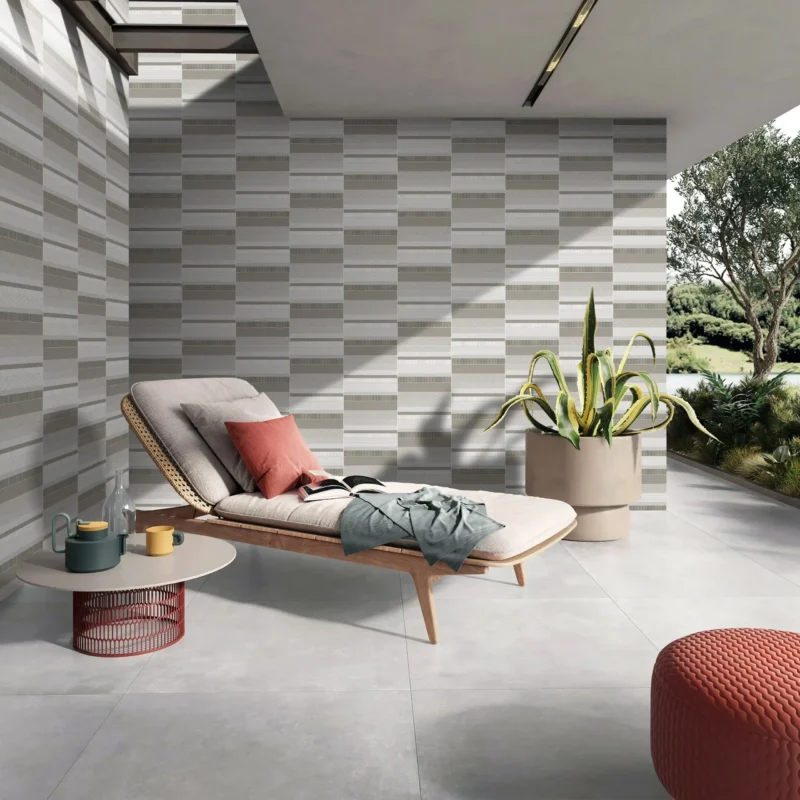 Linies Khakhi  - Yellowish Brown Subway tiles