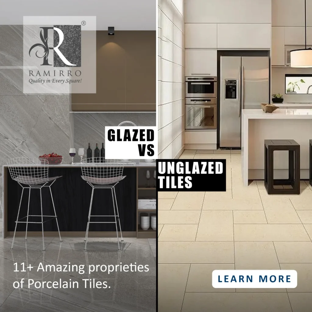 Glazed vs Unglazed tiles
