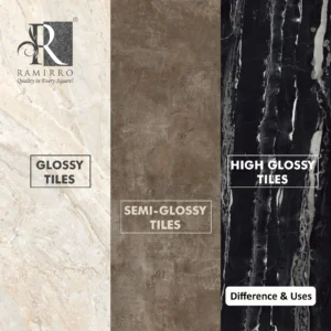high glossy vs semi glossy vs glossy tile