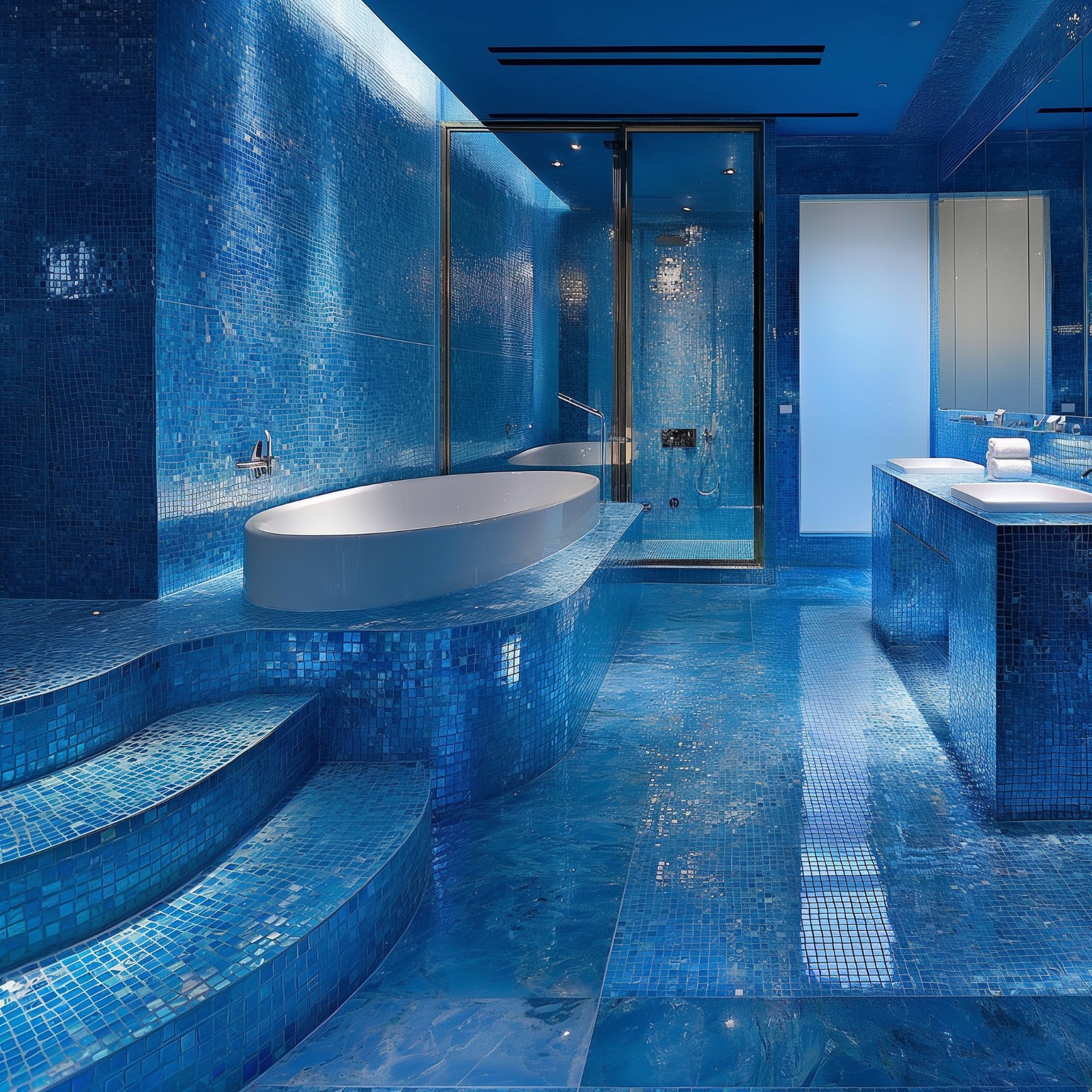 Inspiring Bathroom Ideas With Luxurious Tiles For Your Bathroom Design ...
