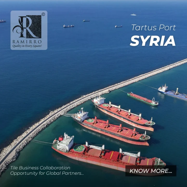 Tiles at tartus port Syria