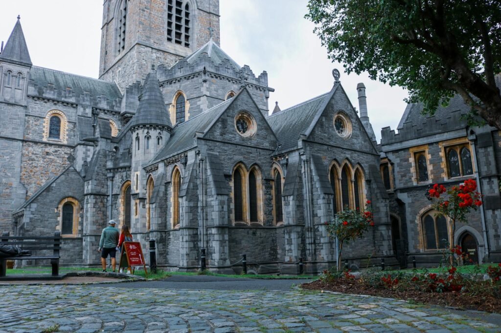 exterior of gothic cathedral