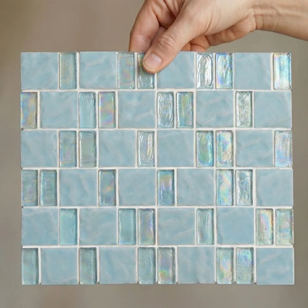 Glaile 308×264 mm Glass & Ceramic Mosaic Tiles | GR Series | Made in Japan