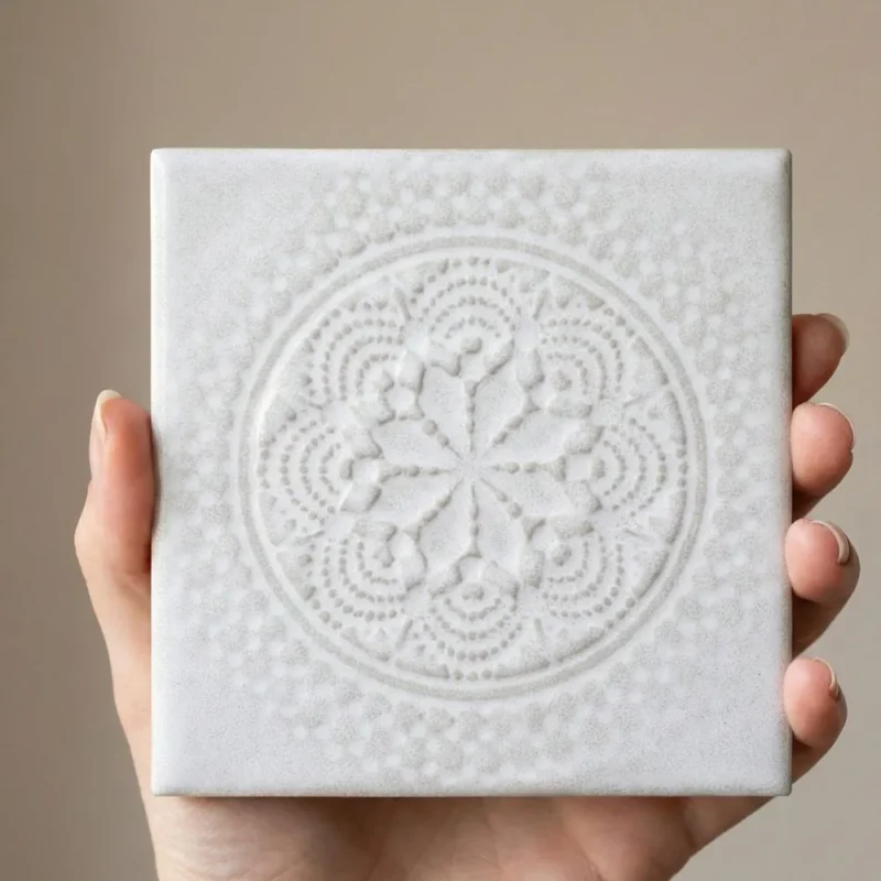 Fog by Ramirro Ceramica | 147×147 mm glazed tile collection | Soft blues and whites