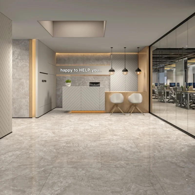 ASCON Bone - Glossy Vitrified Tile | Stone Look