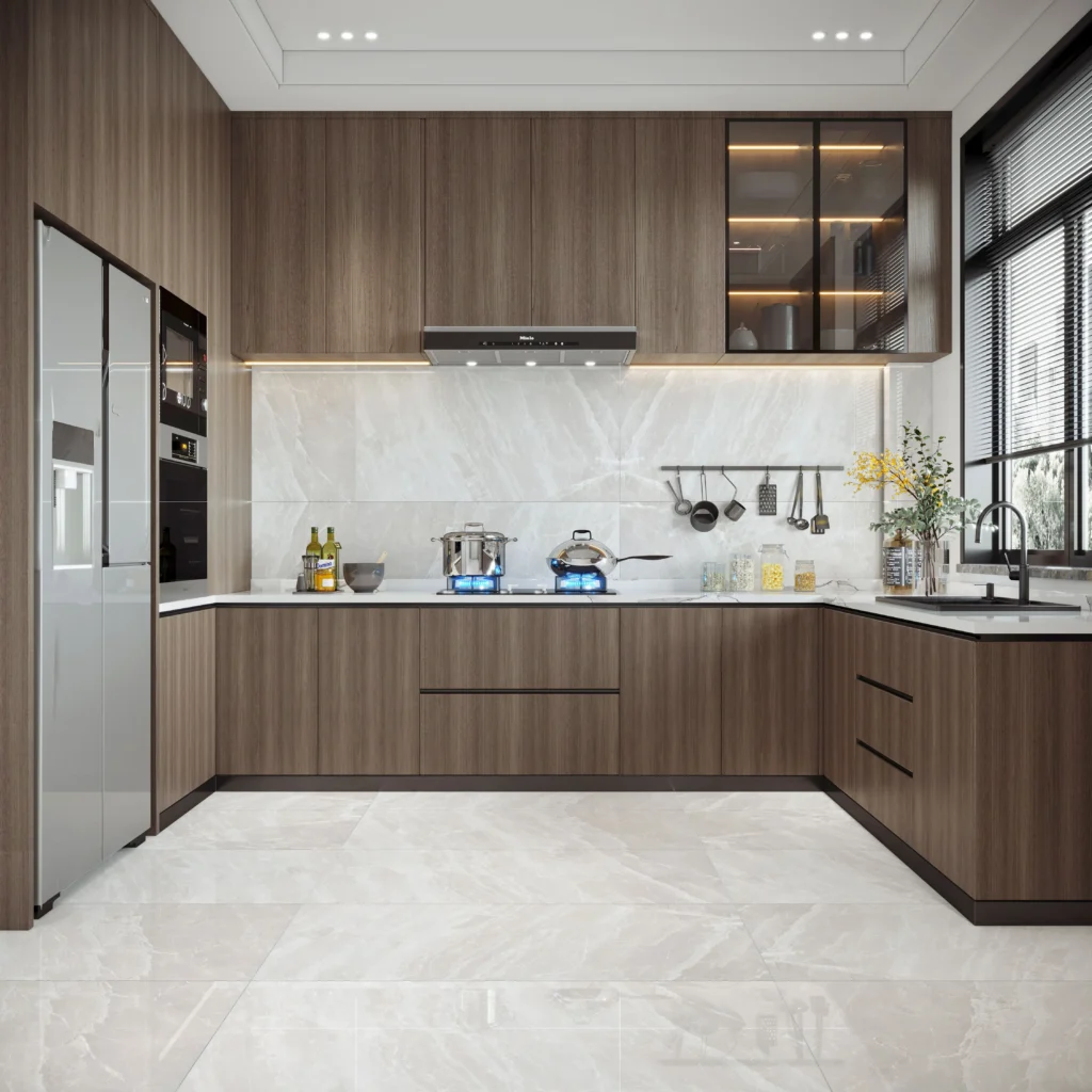 REMATE BIANCO - Glossy Vitrified Tile | Marble Look
