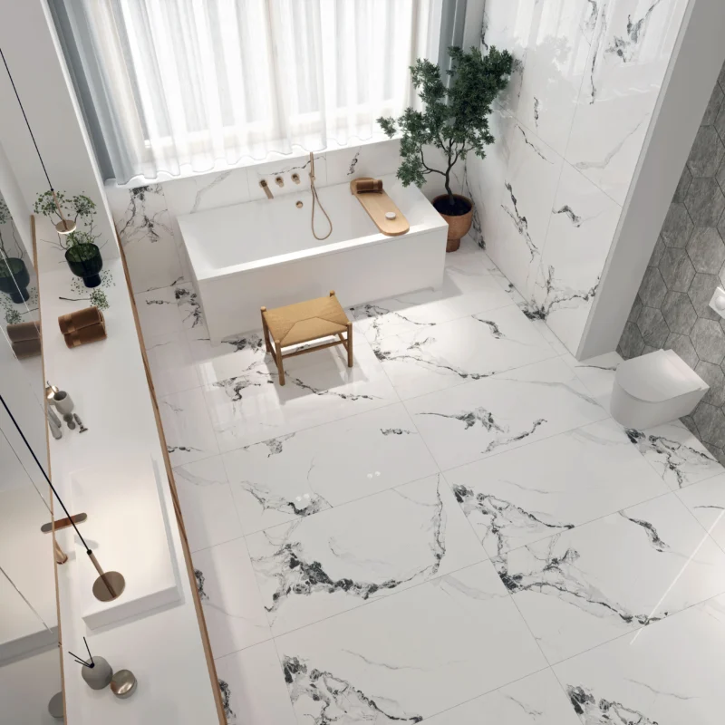 RESOL SATUARIO - Glossy Vitrified Tile | Satuario Look 