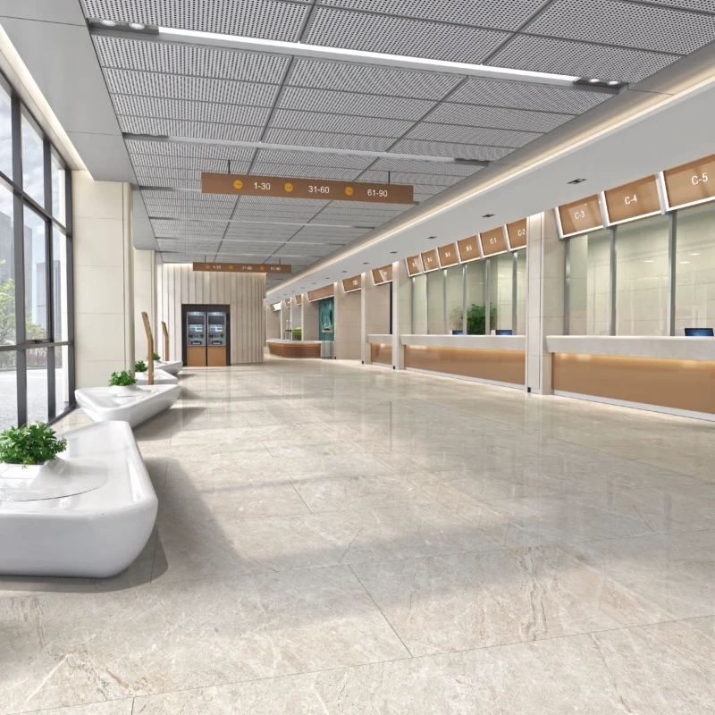 TARIFA BEIGE - Glossy Vitrified Tile | Designer Look 