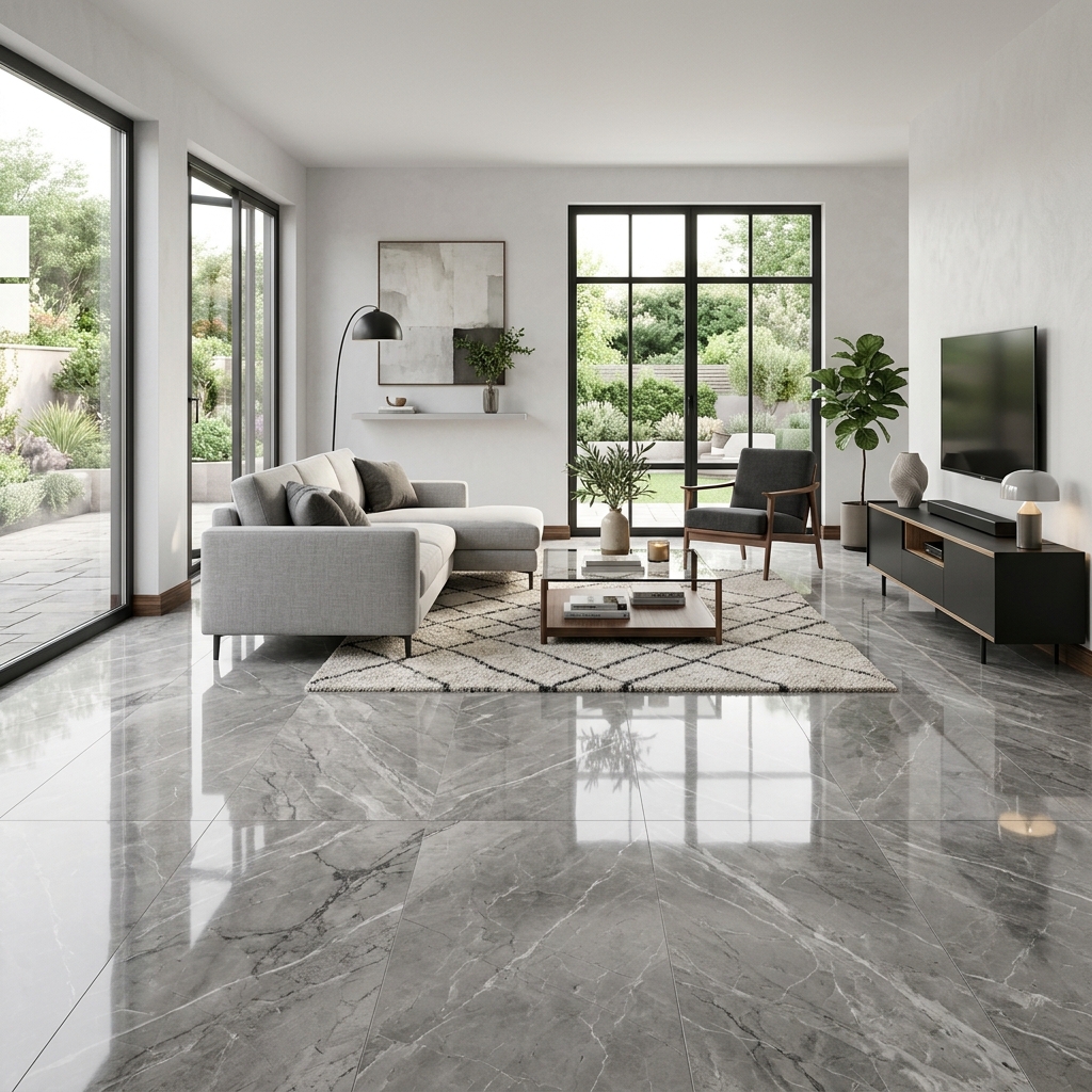 Vendome Grey od Ramirro Ceramica - sjajni gres izgled mermera