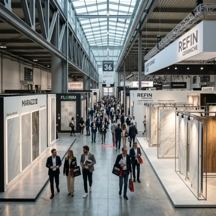 Cersaie 2026 Bologna international ceramic tile and bathroom furnishings exhibition hall at BolognaFiere